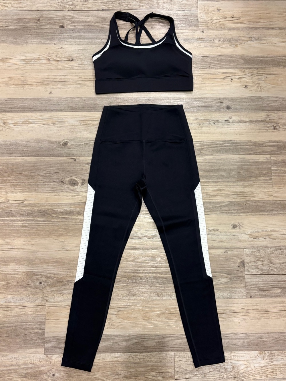 ZYIA Active Black Primo Mesh Set